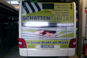 SCHATTENPERFEKT Heckbeschriftung Linienbus