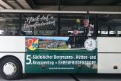 Busbeschriftung Linienbus mit Bergmannstag 
