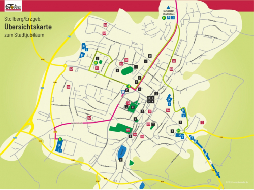 675 Jahre Stadtrecht Stollberg Karte