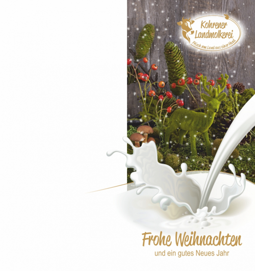 molkerei weihnachtskarten 2014