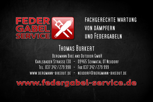 federgabel service hinten