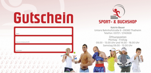 sport und buchshop gutschein hinten