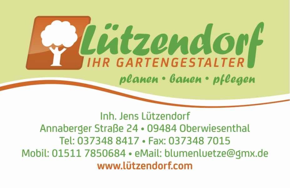 Visitenkarte für Gartengestalter