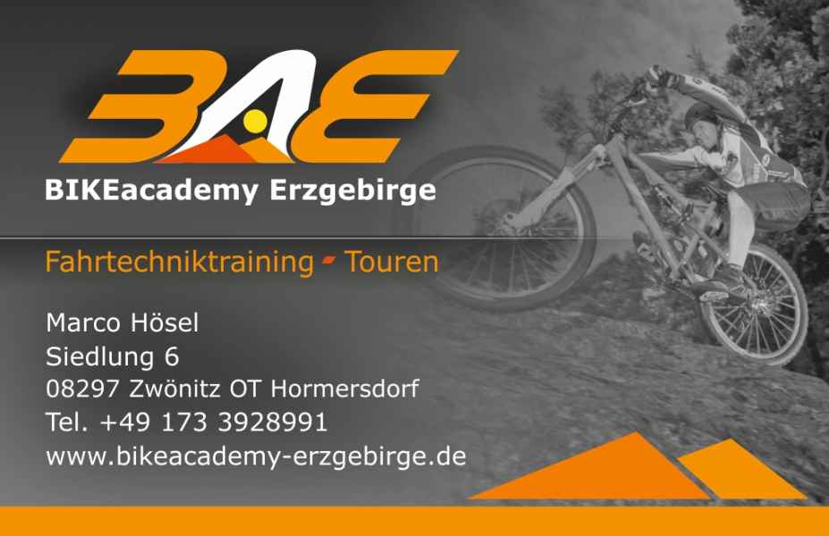Visitenkarte für Bikeacademy