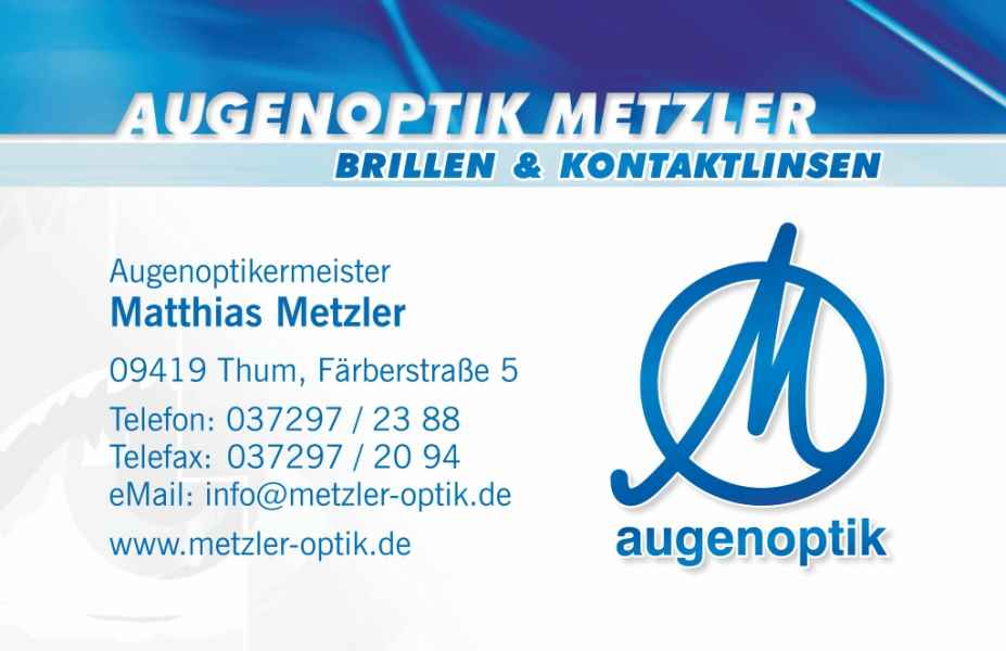 Visitenkarte für Augenoptiker