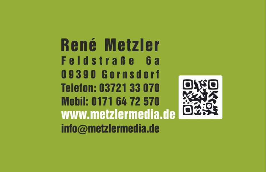 Visitenkarte mit QR-Code