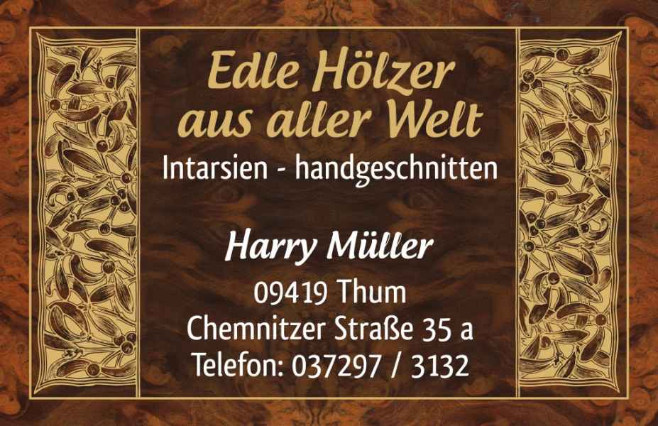Visitenkarte für Holzgestalter