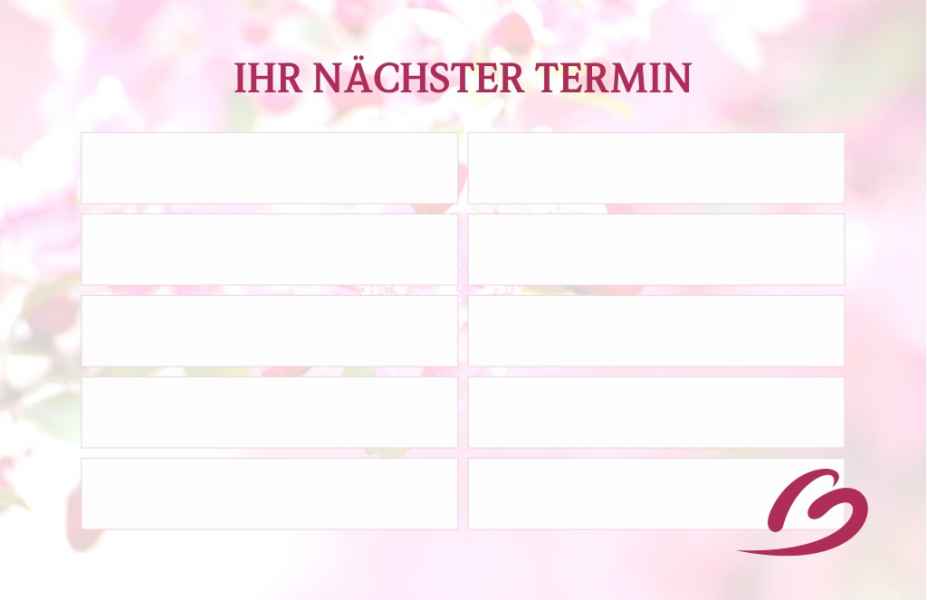 Rückseite Terminkarte Nails & Beauty