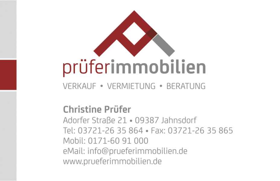 Visitenkarte für Immobilienmaklerin