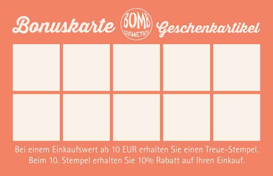 Bonuskarte für Gardinenfachgeschäft